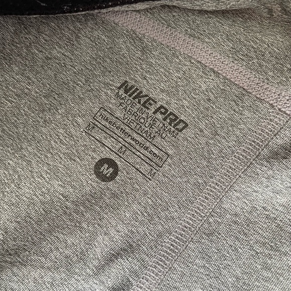 Womens Nike Pro Capri Grey M - Picture 5 of 8